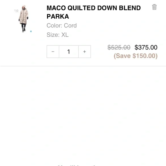 Stylish Beige Puffer Coat for Women - Picture 3 of 4